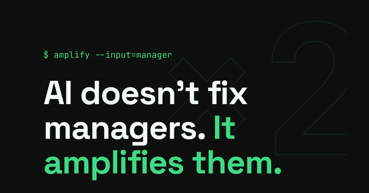 AI doesn't fix managers. It amplifies them.