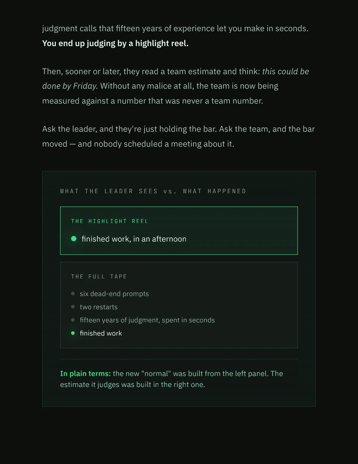 AI Doesn't Fix Managers. It Amplifies Them: the designed essay, page 3