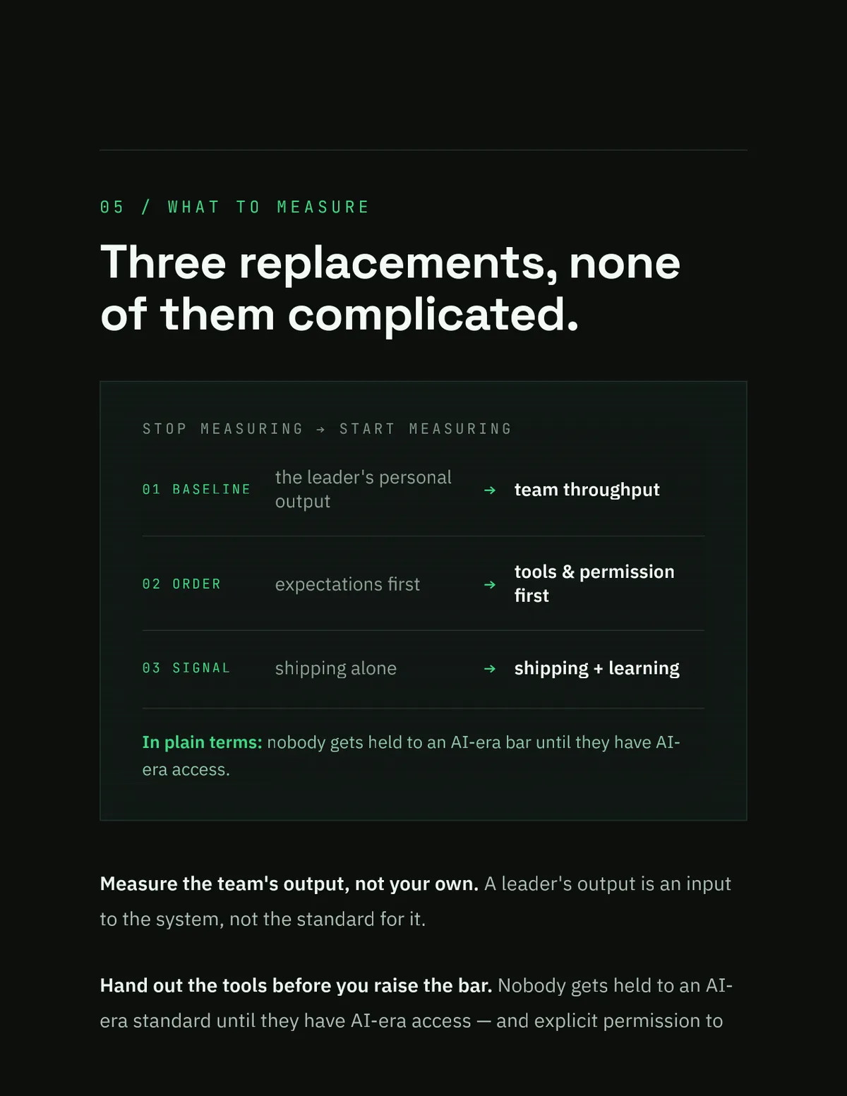 AI Doesn't Fix Managers. It Amplifies Them: the designed essay, page 11