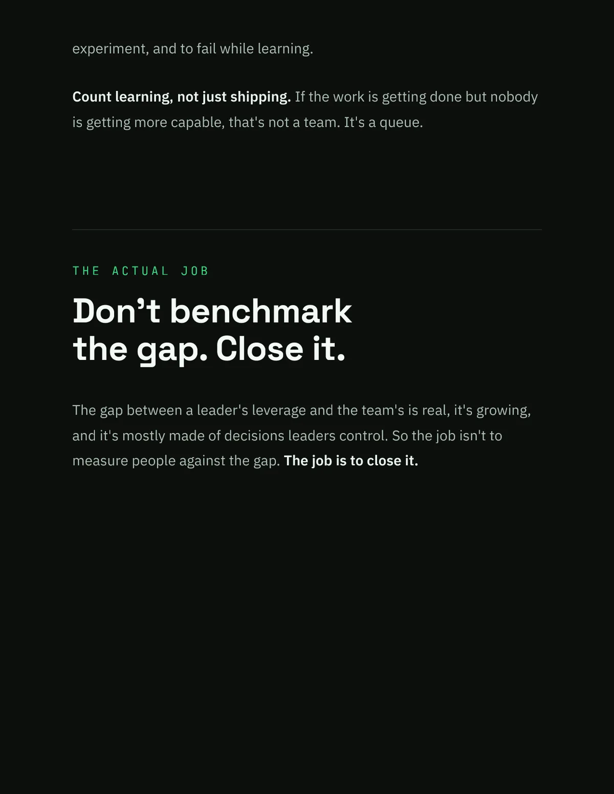 AI Doesn't Fix Managers. It Amplifies Them: the designed essay, page 12
