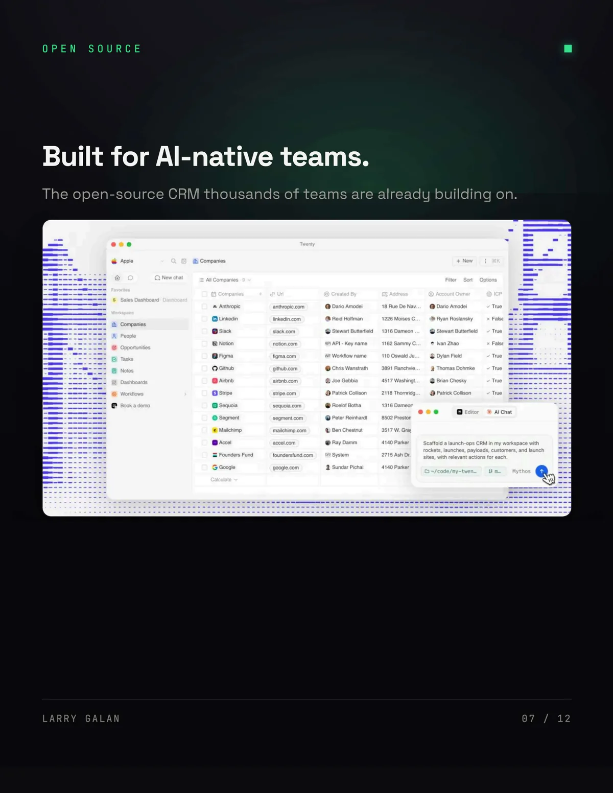 The AI-First Command Center, slide 7