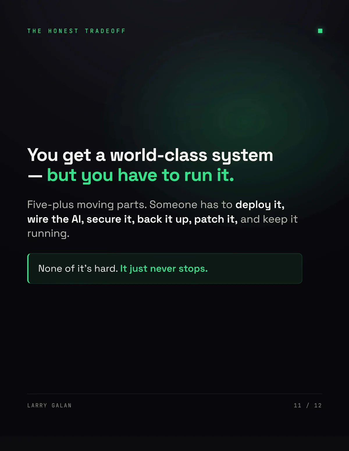 The AI-First Command Center, slide 11