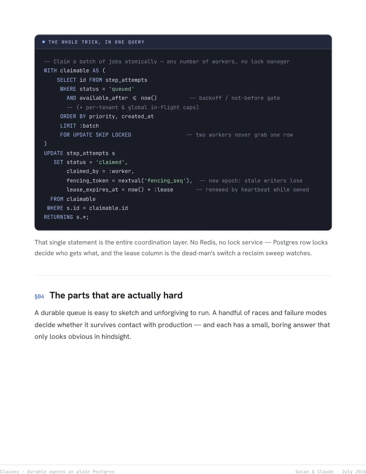Durable Agents on Plain Postgres, page 9