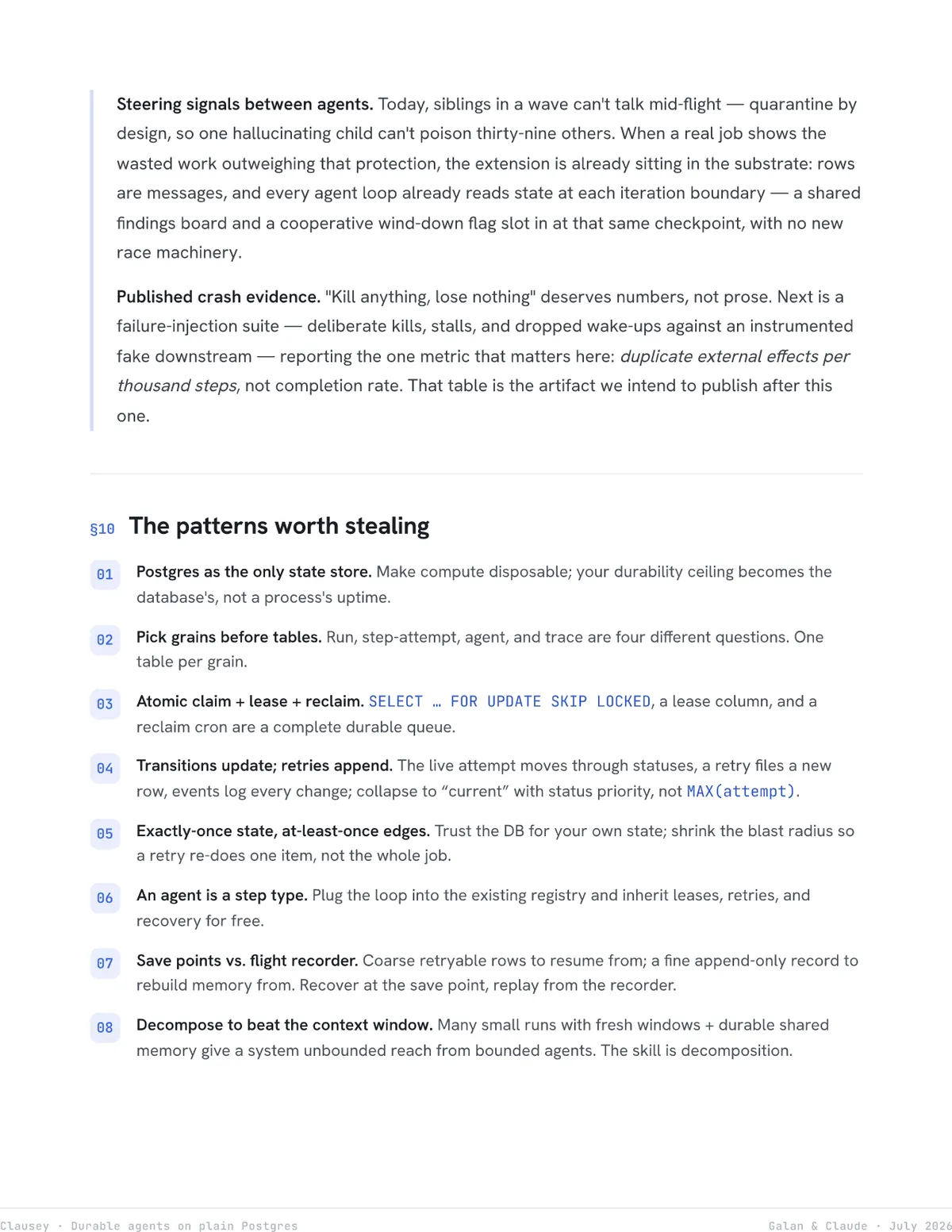 Durable Agents on Plain Postgres, page 22