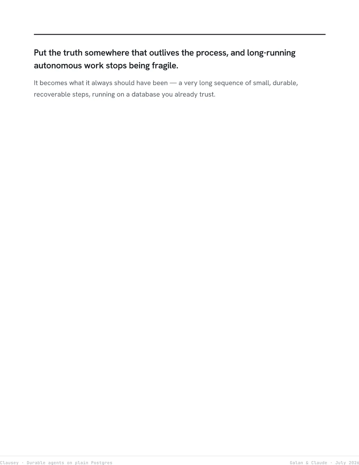 Durable Agents on Plain Postgres, page 23