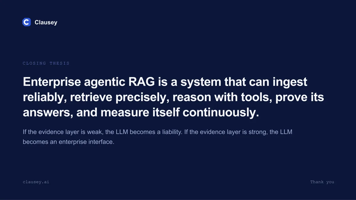 Building Enterprise-Grade Agentic Knowledge Bases: The full deck, slide 50