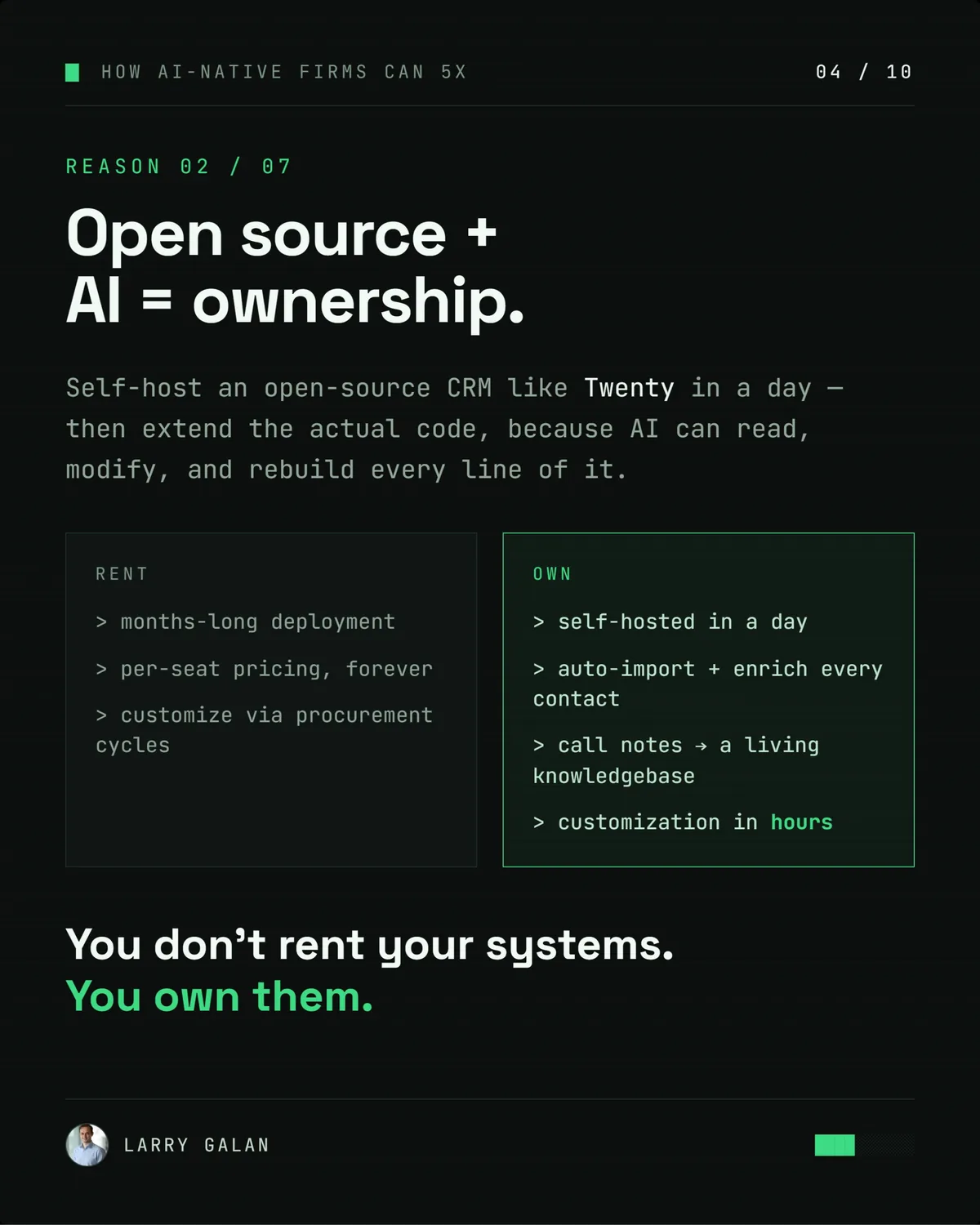 How AI-Native Firms Can 5x: The full deck, page 4