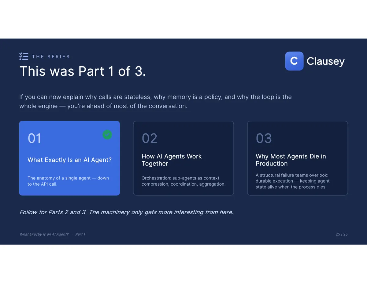 What Exactly Is an AI Agent? The full deck (Part 1 of 3), page 25